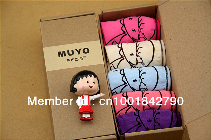 2013 new  wholesale,MOQ 5pcs,Cartoon,Cotton&Printed Women Underwear,Lady Panties,Lovely&Sexy,Free Shipping! MIX COLORS