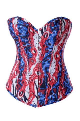 2013 Newest Wholesale woman Chinese knot pattern corset 4033 size S M L XL