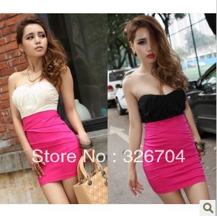 2013 nightclub autumn and winter new women's Europe and the United States sexy skirt Bra chest wrapped skirt skirt Slim chiffon