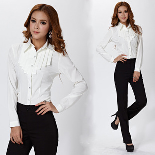 2013 ol set professional taoku formal work wear slim shirt set female