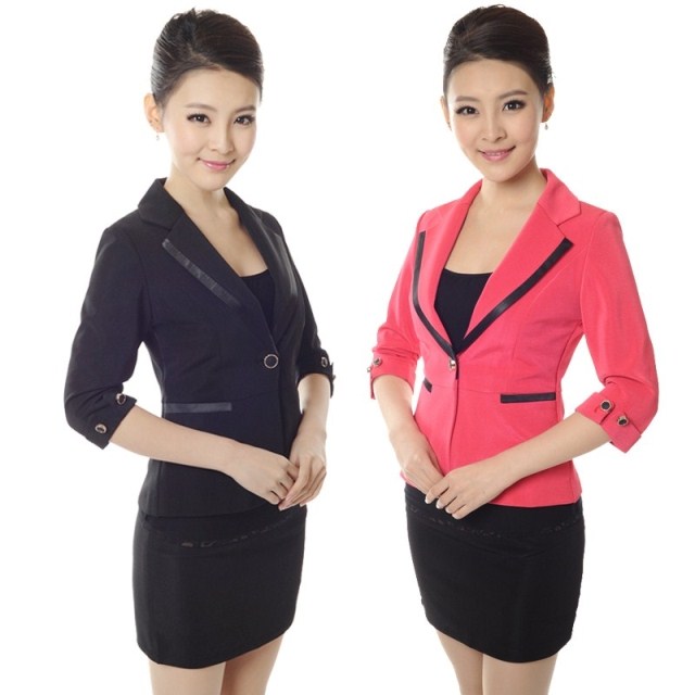 2013 ol women's stewardess uniforms work wear suit fashion work wear set female skirt suit