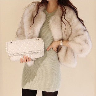 2013 outerwear gentlewomen fashion elegant fur short jacket female women's winter thick outerwear