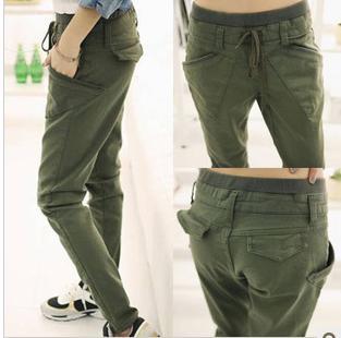 2013 persona lized fashion pants woman casual pants  plus size pants]L/XL/XXL/ XXXL w467