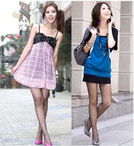 2013 retro style new small mesh stocking tights black color