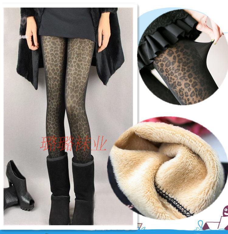 2013 sexy  hot free ship Super thickening koala goatswool meat legging card brushed thermal ankle length trousers