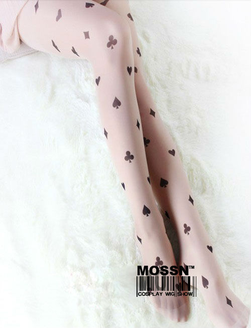 2013 Sexy Wholesale Black Poker Tatoo Pantyhose Pattern Tights Leggings Hosiery Stocking