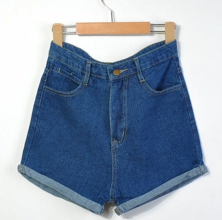 2013 short jeans plus size high waist shorts loose shorts female vintage boot cut jeans