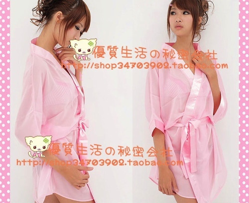 2013 smut wardrobe japanese style usuginu transparent sleepwear kimono bathrobe Free Shipping