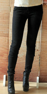 2013 soft three-dimensional tight-fitting jeans slim pencil pants female skinny