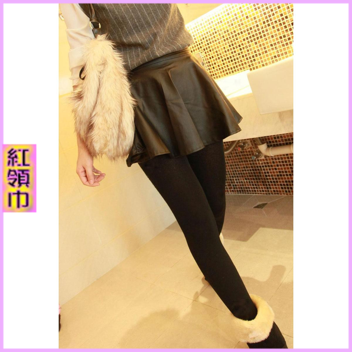 2013 spring a-line leather skirt short skirt slim bust skirt