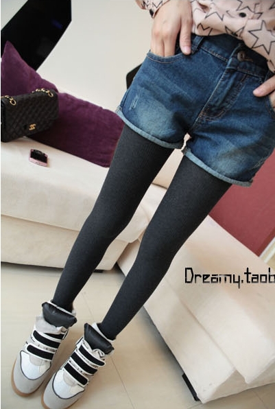 2013 spring all-match retro vintage finishing denim shorts boot cut jeans