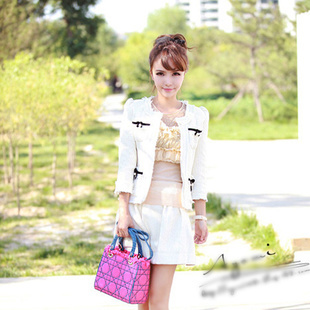 2013 spring and autumn career dress set white set 2 autumn and winter outerwear