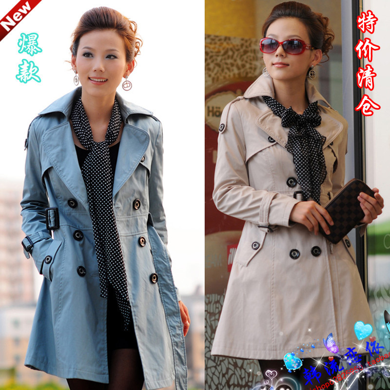 2013 spring and autumn elegant women's fashion ol slim trench casual outerwear