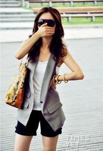 2013 spring and autumn fashion vest brief all-match coat slim small vest female