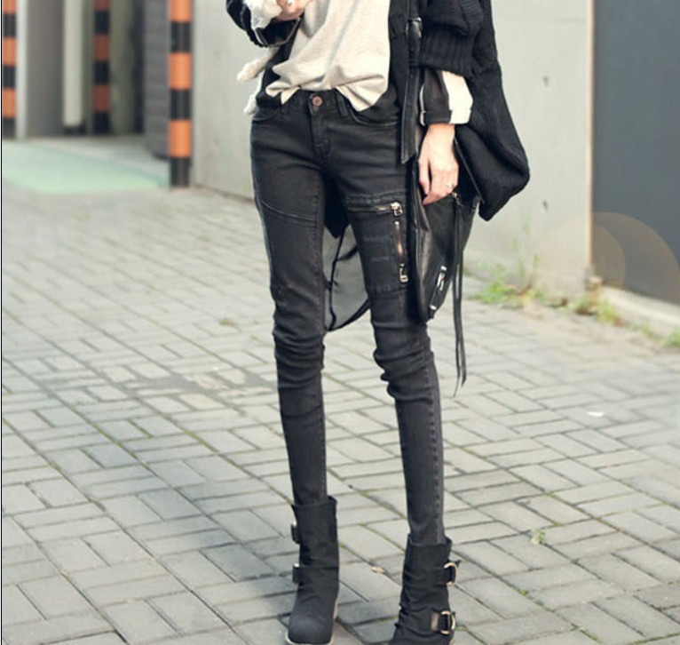 2013 spring and autumn female denim skinny pants pencil pants elastic tight skinny pants jeans