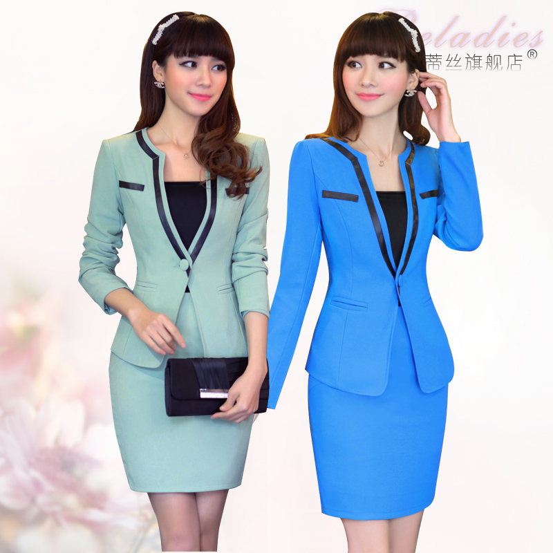 2013 spring and autumn formal ol work wear women's skirt elegant set work wear skirt 2 piece set tube top