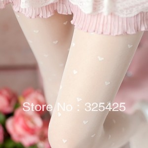 2013 spring and autumn heart shape velvet pantyhose ultra-thin fashion stockings for women korean style leggings free shipping