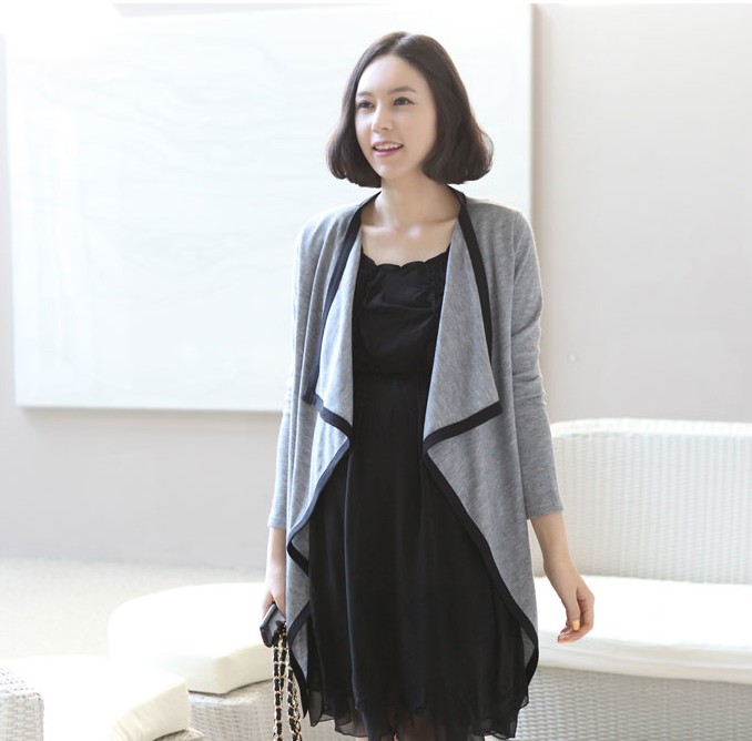 2013 spring and autumn maternity clothing maternity outerwear long-sleeve cardigan maternity cape cardigan top