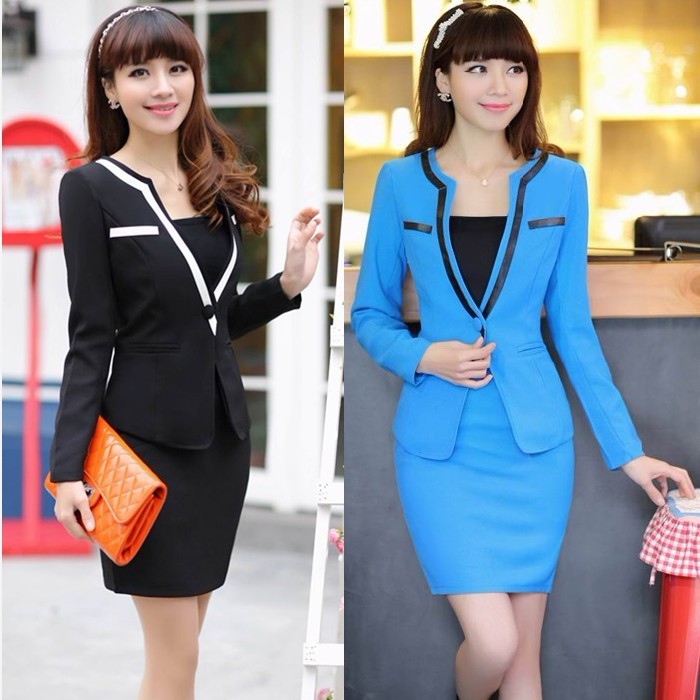 2013 spring and autumn new arrival fashion work wear women's casual set twinset dress work wear