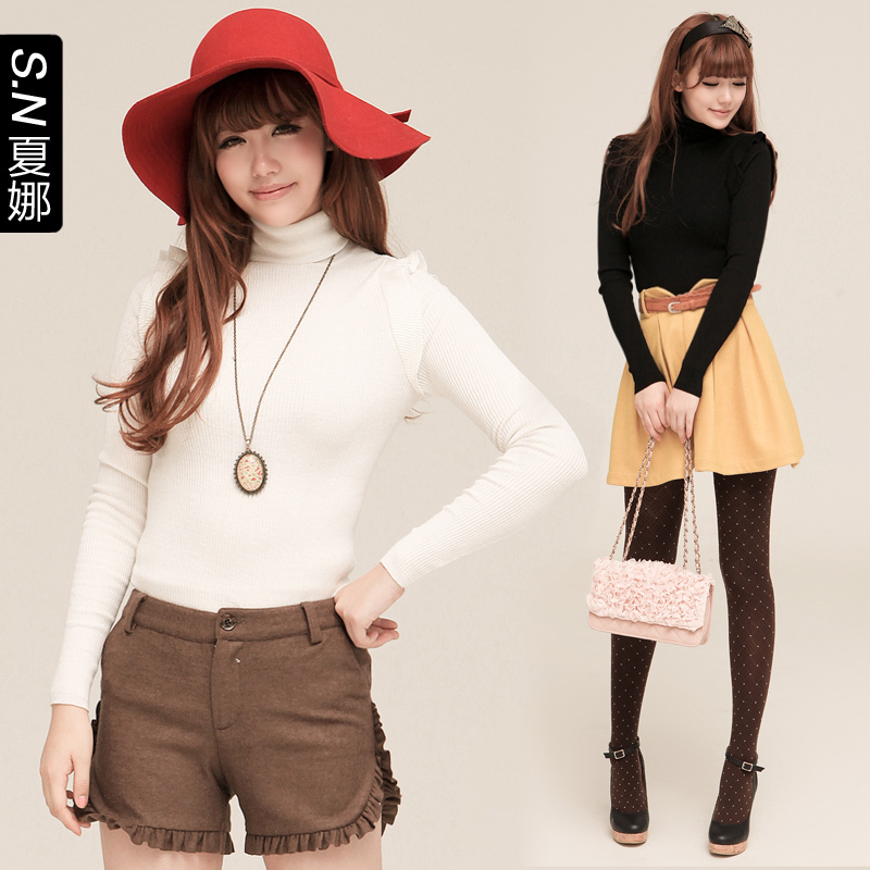 2013 spring and autumn new arrival turtleneck sweater 4494