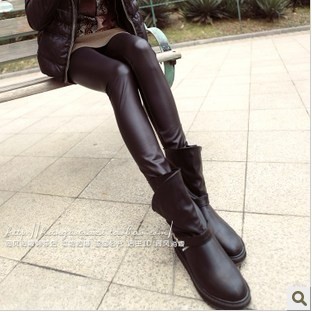 2013 spring and autumn vivi fashion trend of the popular faux leather full faux leather female ankle length legging