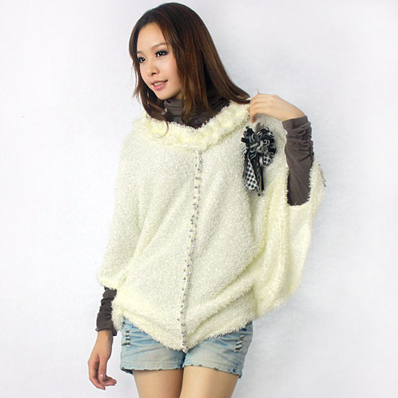 2013 spring and autumn women's all-match solid color three quarter sleeve women's cape outerwear