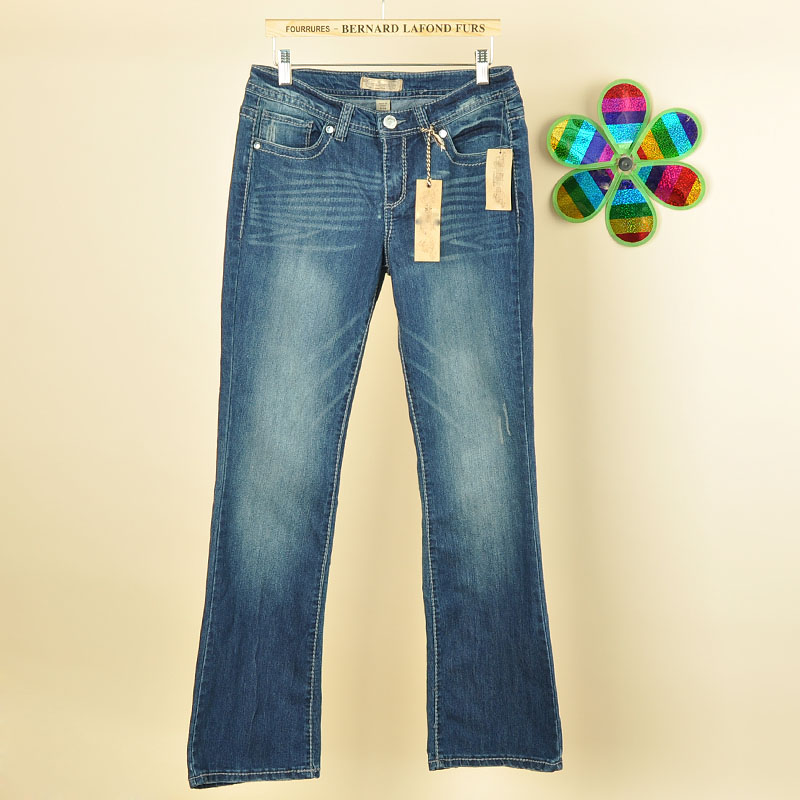 2013 spring and autumn women's bell-bottom jeans trousers plus size 5p124k (WC001)