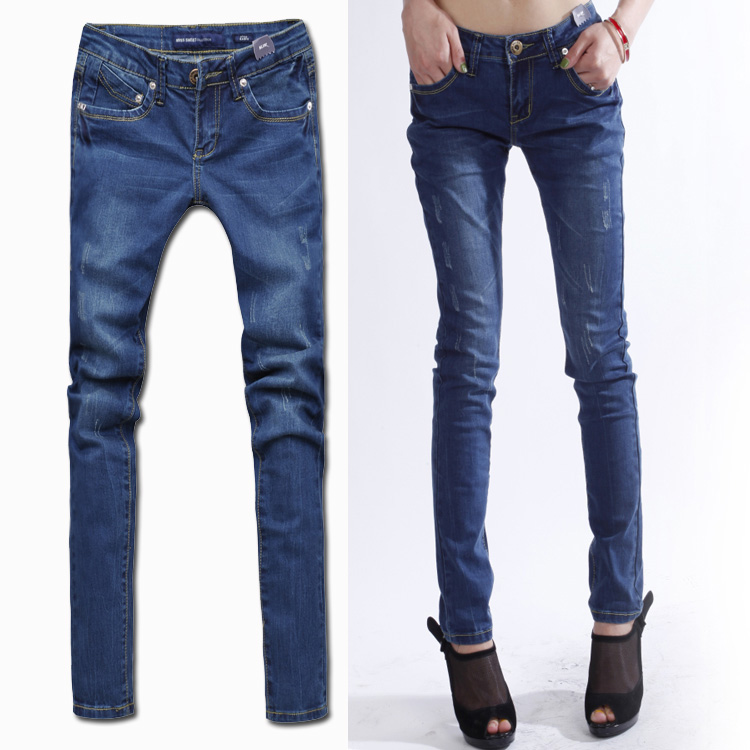 2013 spring and summer butt-lifting tight-fitting jeans female skinny pants pencil pants thin