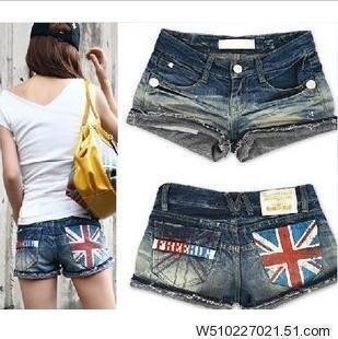 2013 spring and summer denim shorts female water wash loose female shorts jeans