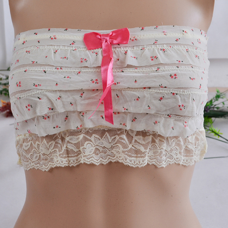 2013 spring and summer dot women's belt pad basic tube top tube top around the chest underwear small vest