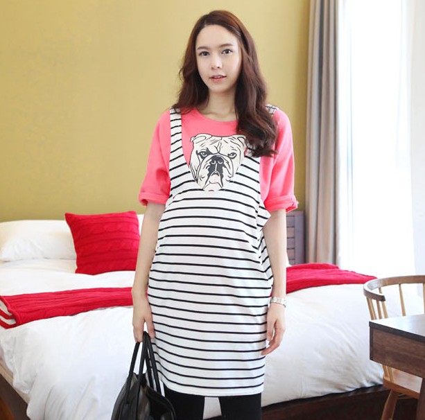 2013 spring and summer fashion maternity clothing dog T-shirt short-sleeve shirt