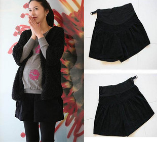 2013 spring and summer fashion maternity clothing maternity pants corduroy maternity shorts maternity belly pants