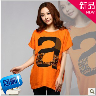 2013 spring and summer maternity clothing maternity short-sleeve T-shirt loose short-sleeve t-shirt