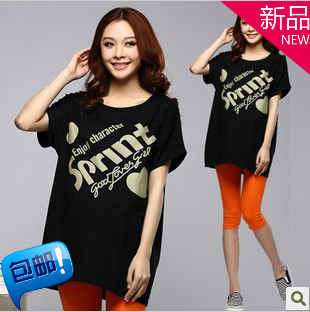 2013 spring and summer spring and summer maternity t-shirt maternity short-sleeve T-shirt basic maternity short-sleeve shirt