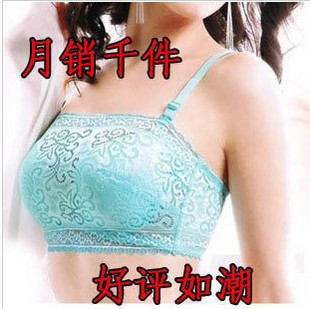 2013 Spring and summer thin tube top bra design accept supernumerary breast push up air massage insert