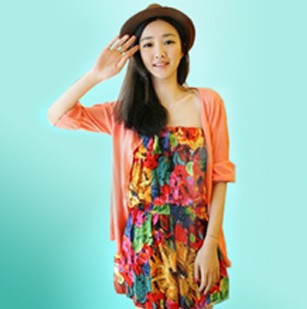 2013 Spring And Summer Tropical Flower Laciness Jumpsuit Suspender Women  Fashion Chiffon Rompers