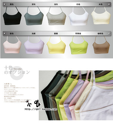 2013 Spring Book product ultra soft comfortable skin-friendly halter-neck spaghetti strap tube top tube top