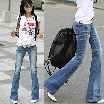 2013 spring brief fashion slim women's boot cut bell-bottom jeans 64025