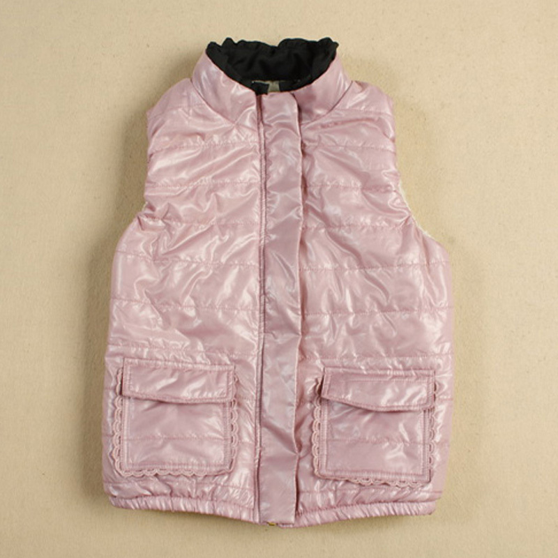 2013 spring chiffon small stand collar all-match cotton-padded vest vest 1114041090