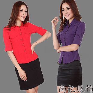 2013 spring clothing work wear fashion skirt white collar OL outfit set professional formal