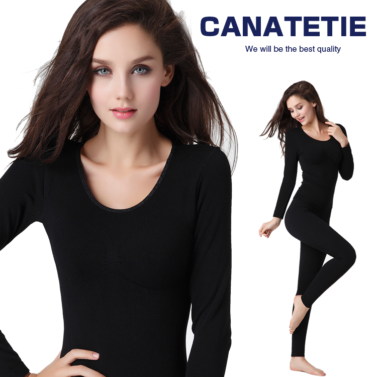 2013 spring comfortable soft slim thermal underwear plus velvet body shaping beauty care underwear set female wn100