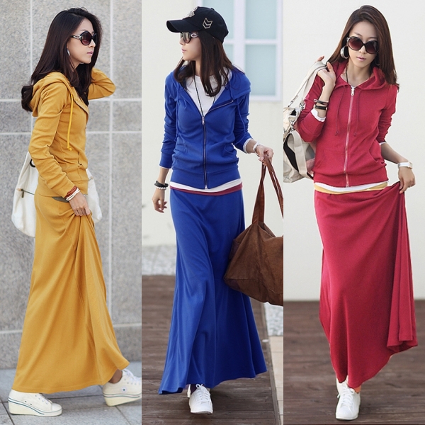 2013 spring cotton women's 100% plus size fashionable casual sweatshirt sportswear full dress set thickening