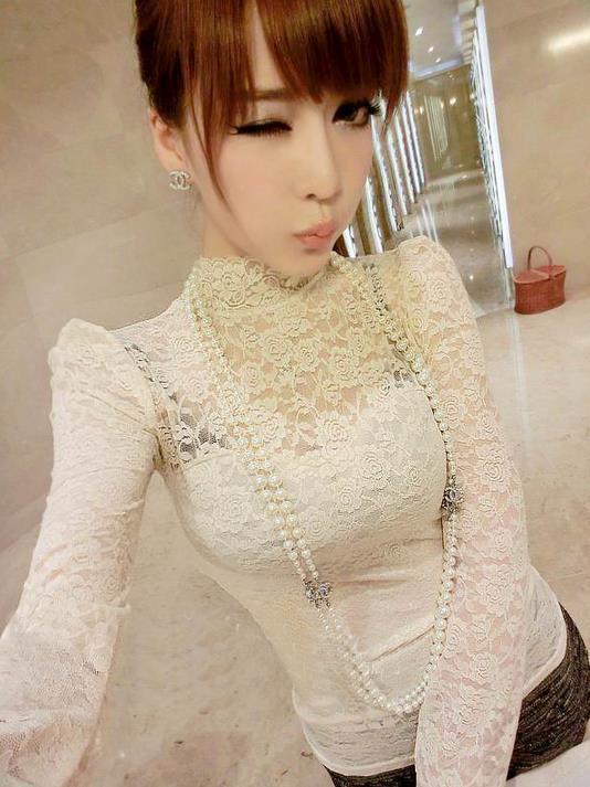 2013 spring dresses new style fair lady lace beat the bottom Shan moral culture lace of the lace blouse Shan