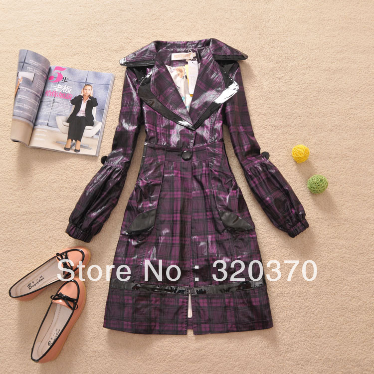 2013 spring fashion lantern sleeve trench outerwear,female outwear,free shipping! By12