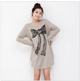 2013 spring fashion maternity top T-shirt long-sleeve loose plus shirt