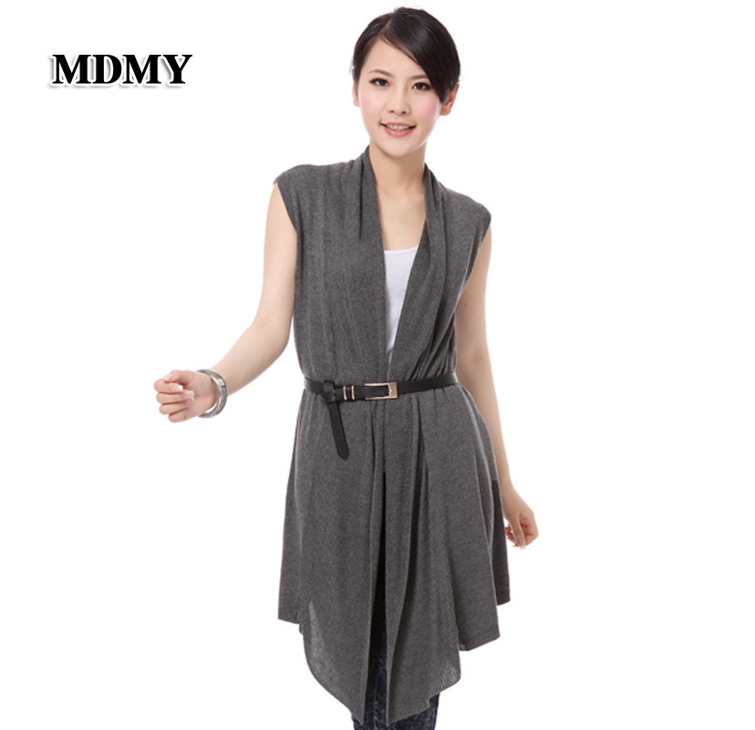 2013 spring fashion sweater cardigan loose plus size female long design cape vest outerwear sweater