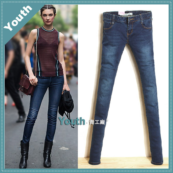 2013 spring fashion thin version of tight jeans female skinny pants low-waist pencil pants trousers