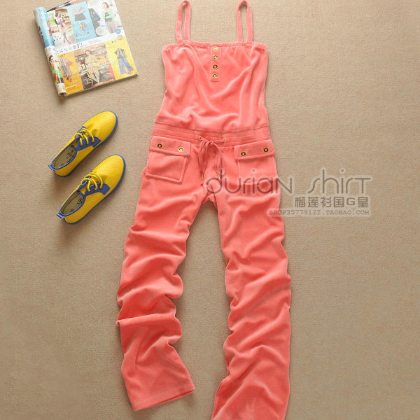 2013 Spring Fashion Women Velvet Sports Casual Women Strap Jumpsuit