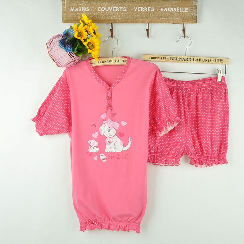 2013 spring female 100% cotton sleep set lounge set short-sleeve t shorts 49 - 13a1