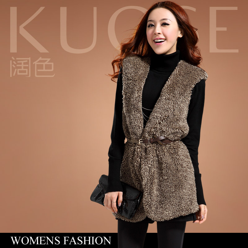 2013 spring female fashion squirrel vest